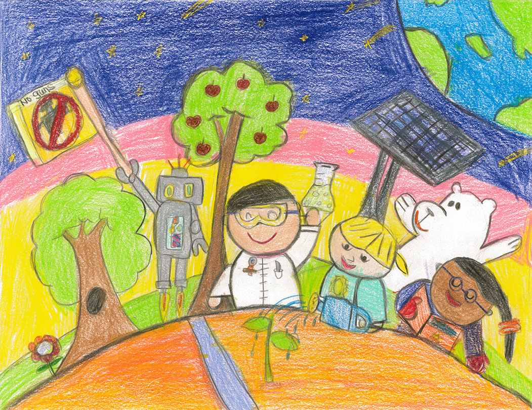 Aiden Leung, One Green World With Love, 1st Grade