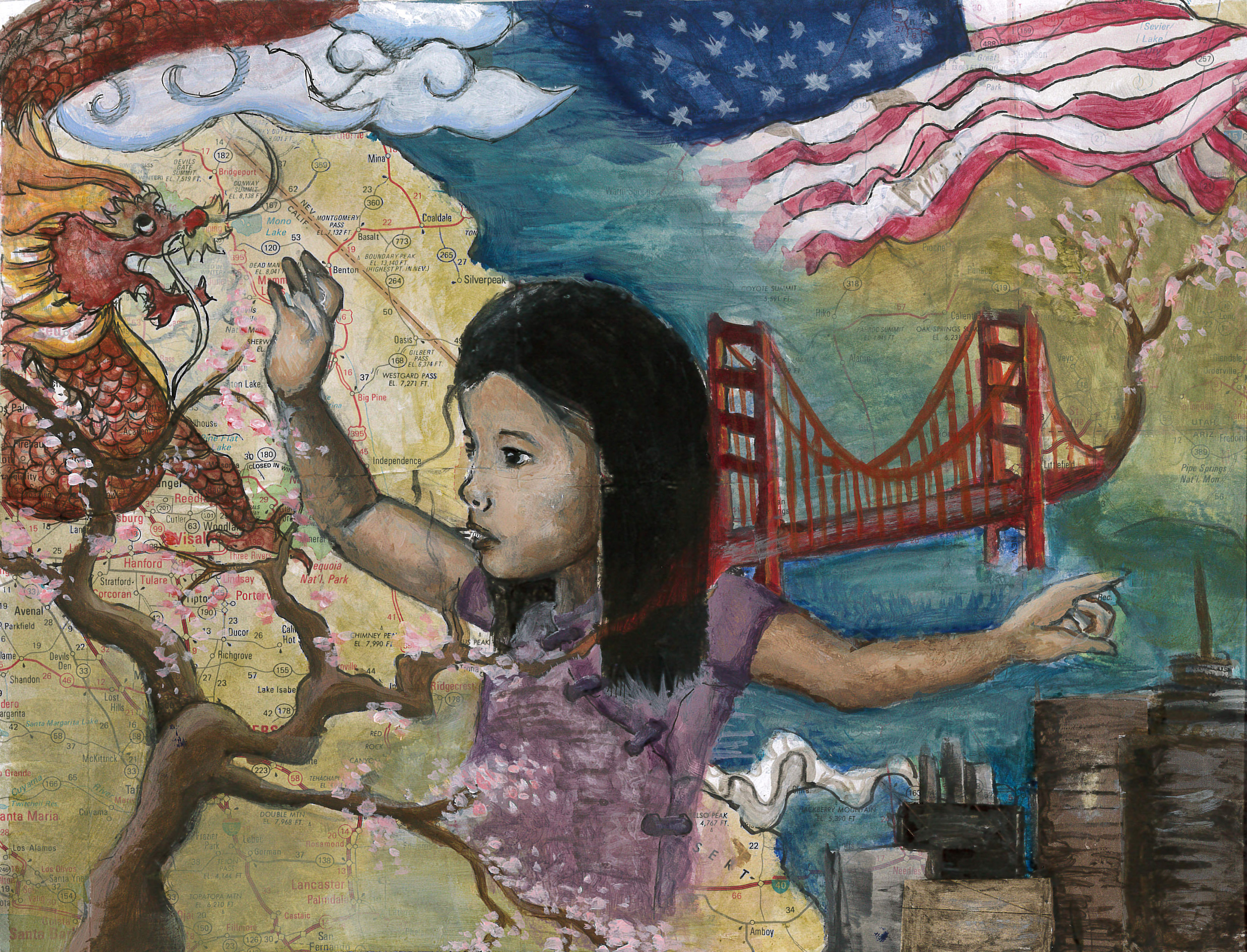 Katrina Liou / Waving Goodbye to Say Hello / Honorable Mention / Grade 8