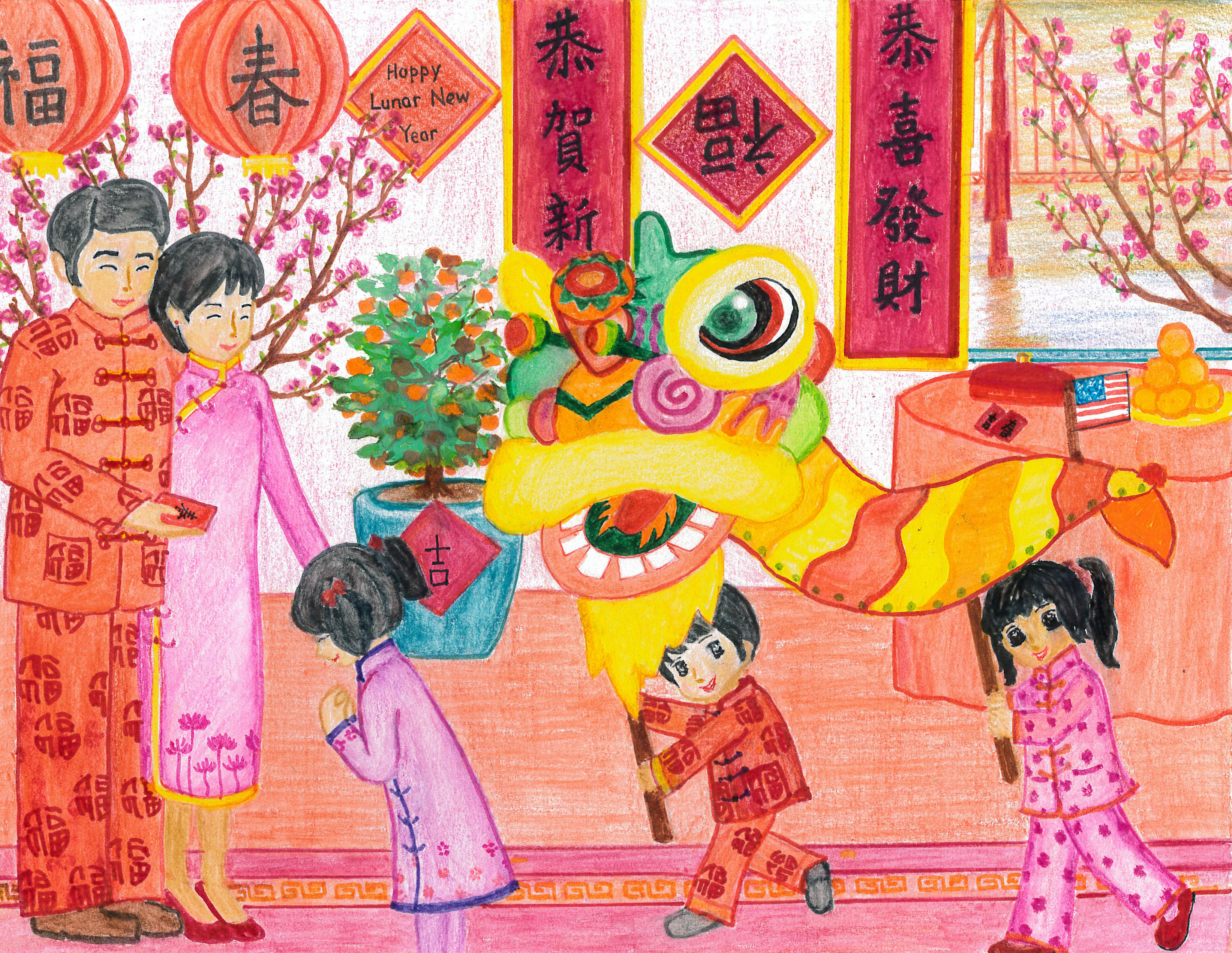 Christine Yiu / My family celebrates the Chinese New Year, the most important celebration in Chinese culture / Honorable Mention