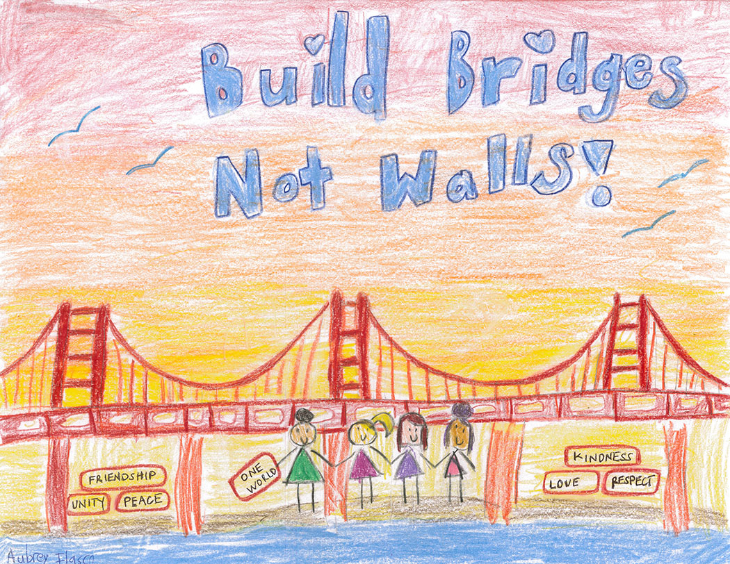 Aubrey Ilasco, Build Bridges Not Walls, 2nd Grade
