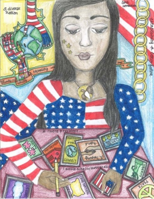 Reema Minawala / The American Dream / Winner / 8th Grade  	