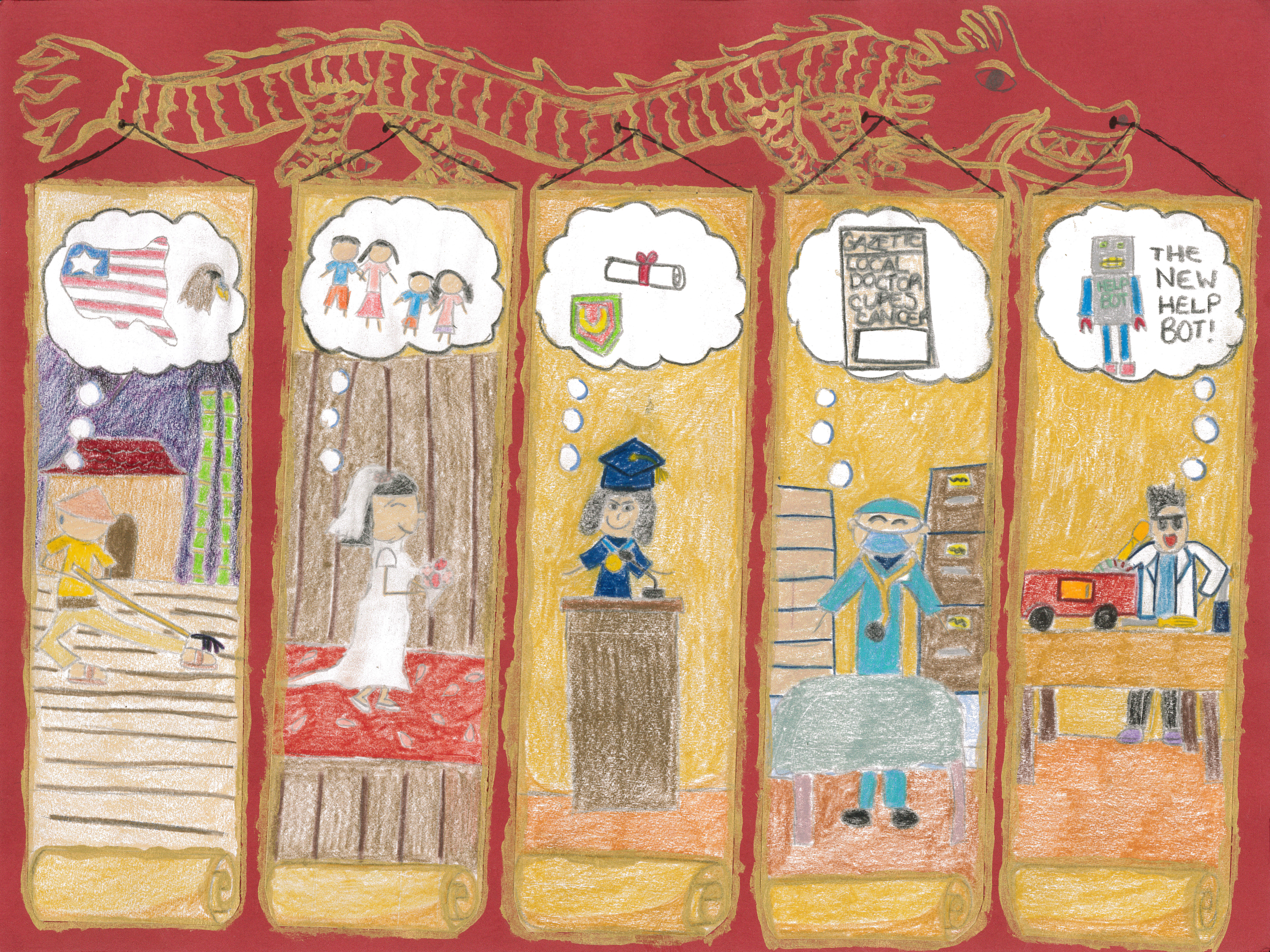 Alexis Kong / Generations and Their Dreams / Honorable Mention / Grade 5